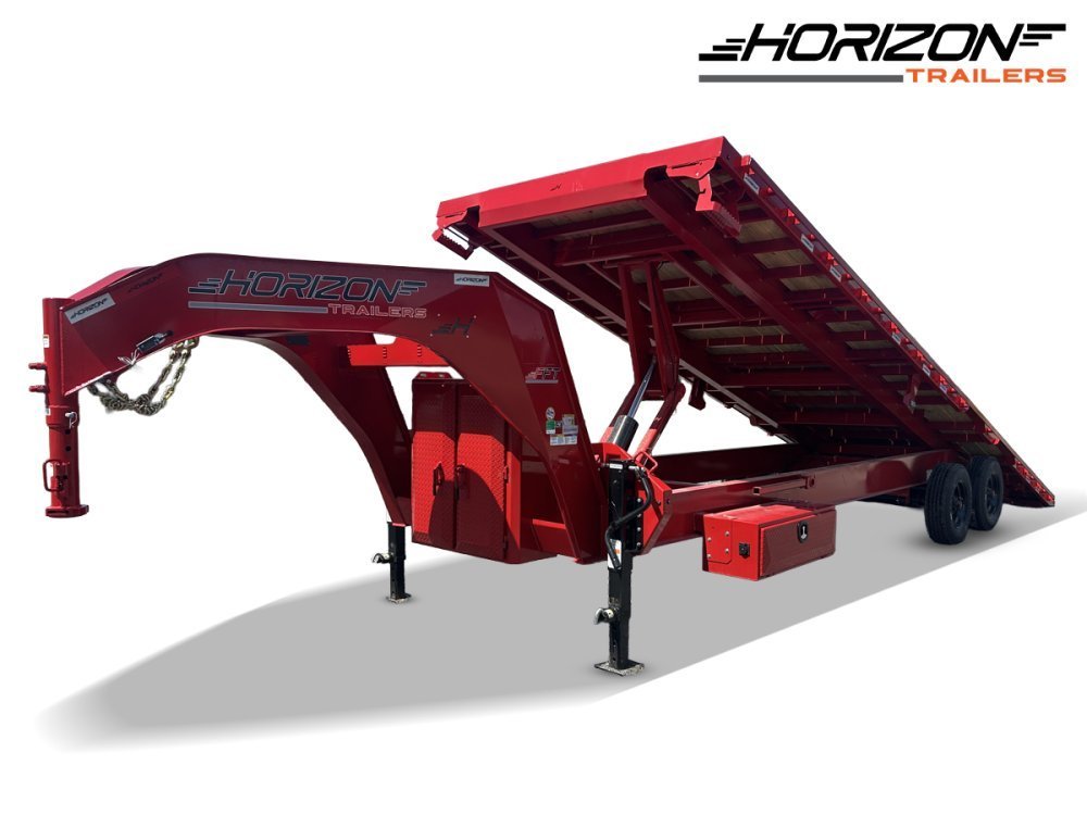28' Horizon FFT Gooseneck Full Deckover Tilt Trailer - (2) 10K Axles 016937 - Stryker Dealership Group