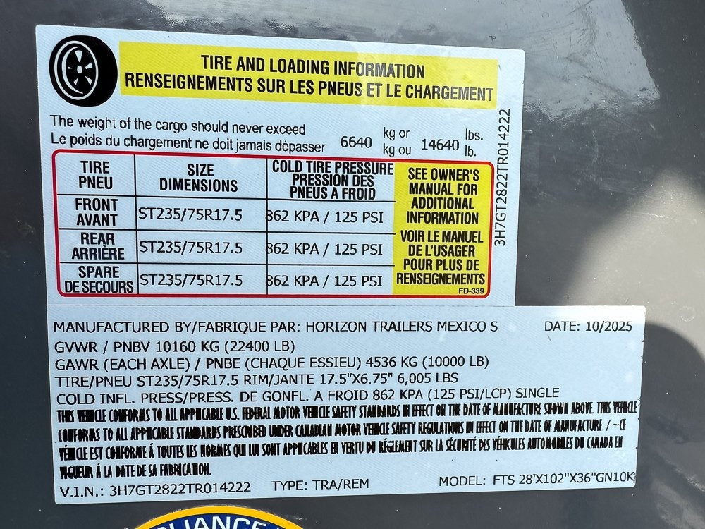 28' FTS Hydraulic Deckover Partial TIlt 10K Axles - Deckover Tilt - Stryker Dealership Group