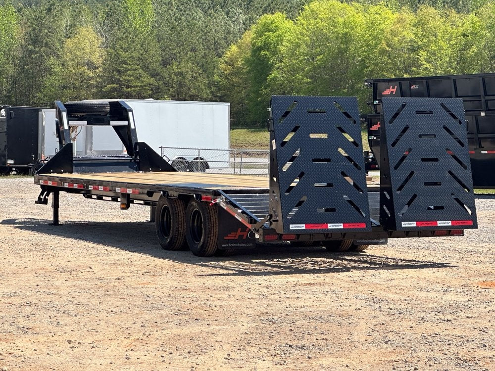 30' FHZ Gooseneck Deckover (2) 12K Axles Mega Ramps 25.9 GVWR - Heavy Duty Deckover/DO 12K MR - Stryker Dealership Group