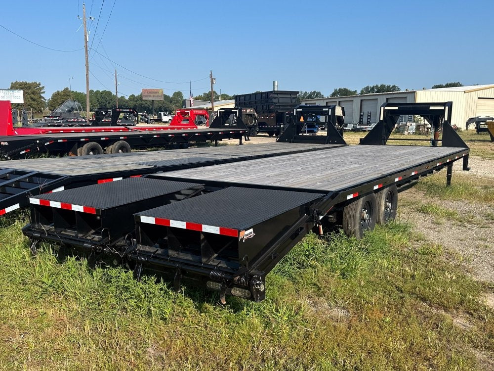 30' HD Gooseneck Mega Ramps 7k Axles - Super Single Deckover/DO 7K MR - Stryker Dealership Group