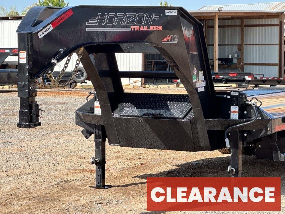 30' HYZ Gooseneck Flat deck Hydraulic Dovetail - Hydraulic Dovetail - Stryker Dealership Group