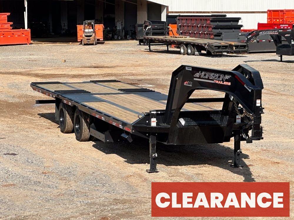 30' HYZ Gooseneck Flat deck Hydraulic Dovetail - Hydraulic Dovetail - Stryker Dealership Group