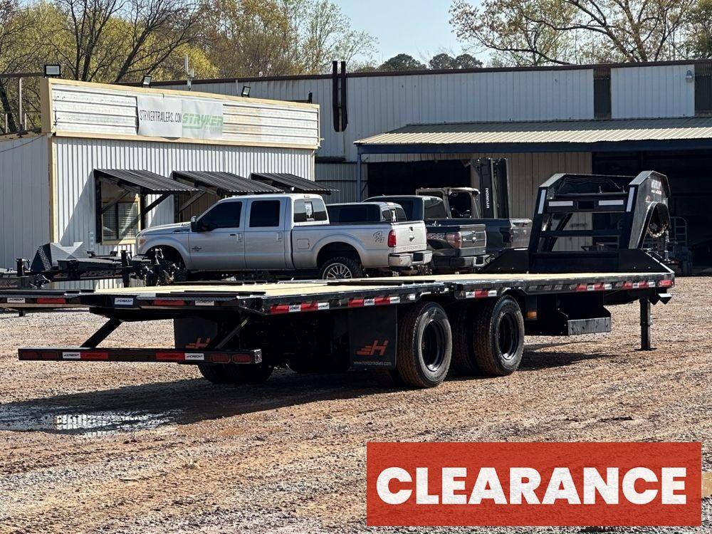 30' HYZ Gooseneck Flat deck Hydraulic Dovetail - Hydraulic Dovetail - Stryker Dealership Group