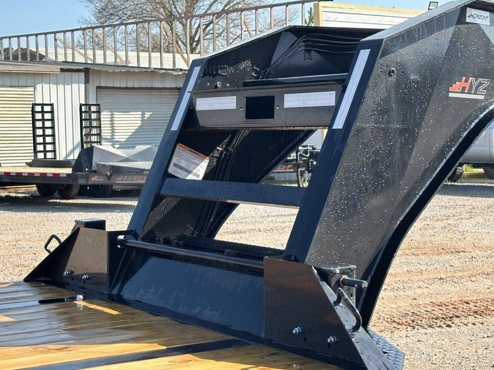 30' HYZ Gooseneck Flat deck Hydraulic Dovetail - Hydraulic Dovetail - Dual Wheel Deckover - Stryker Dealership Group