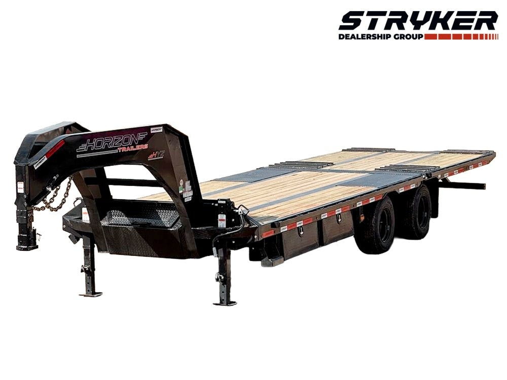 30' HYZ Gooseneck Flat deck Hydraulic Dovetail - Hydraulic Dovetail - Stryker Dealership Group