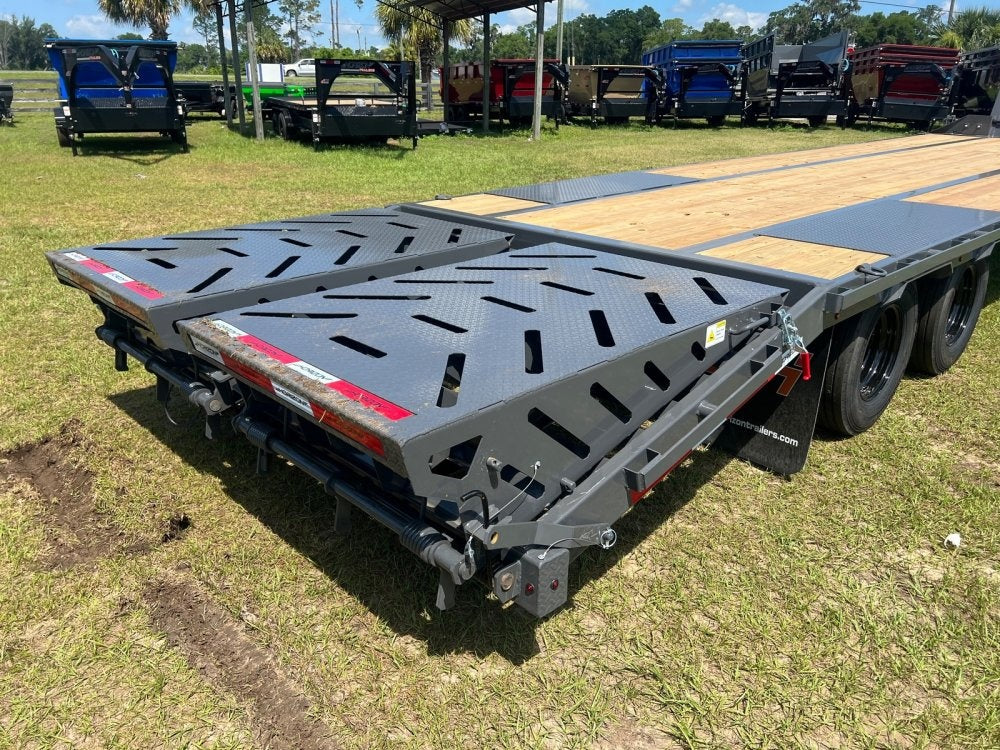 32' FHZ Gooseneck Deckover w/ Mega Ramps (2) 10K Axles - Heavy Duty Deckover/DO 10K MR DW - Stryker Dealership Group