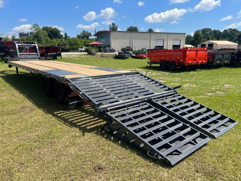 32' FHZ Gooseneck Deckover w/ Mega Ramps (2) 10K Axles - Heavy Duty Deckover/DO 10K MR DW - Stryker Dealership Group