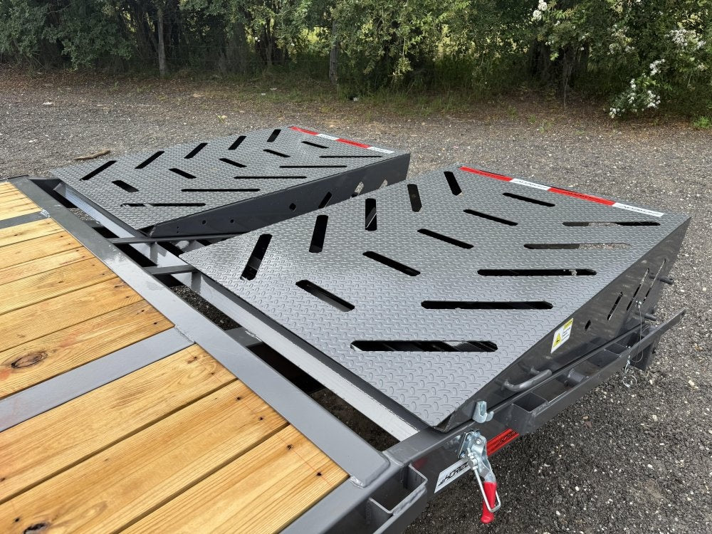 32' FHZ Gooseneck Deckover w/ Mega Ramps (2) 12K Axles - Heavy Duty Deckover/DO 12K MR - Stryker Dealership Group