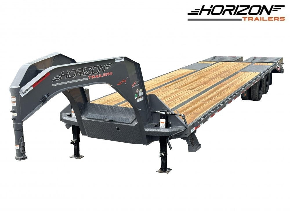 32' FHZ Gooseneck Deckover w/ Mega Ramps (2) 12K Axles - Heavy Duty Deckover/DO 12K MR - Stryker Dealership Group