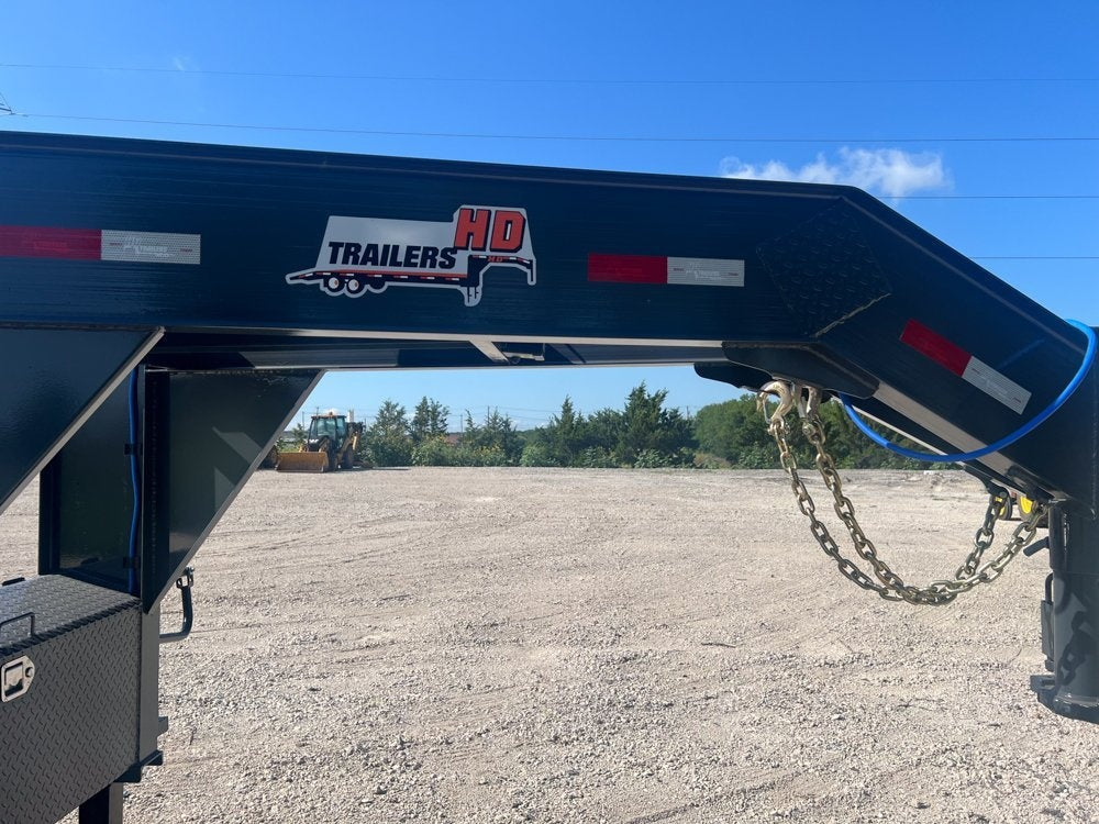 32' Gooseneck (2) 10k Dually Axles, Mega Ramps - Dual Wheel Deckover/DO 10K MR DW - Stryker Dealership Group