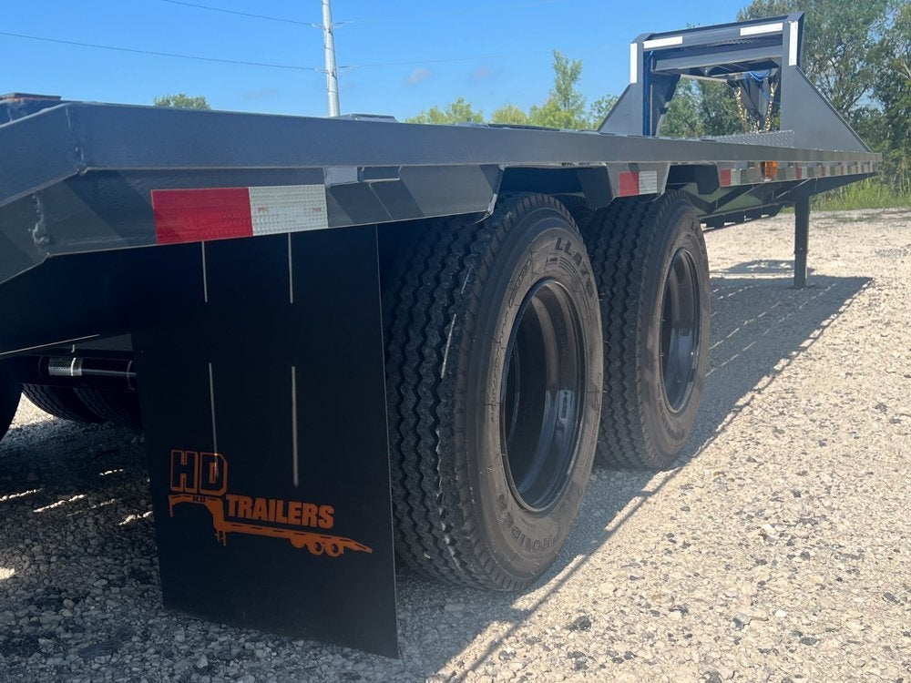 32' Gooseneck (2) 10k Dually Axles, Mega Ramps - Dual Wheel Deckover/DO 10K MR DW - Stryker Dealership Group