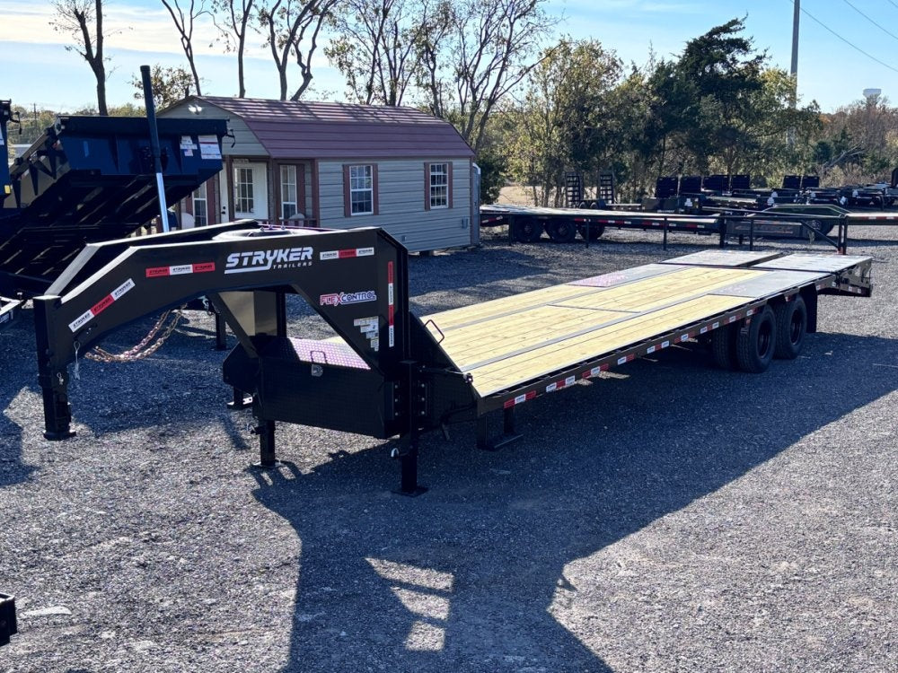 32' Stryker Gooseneck (2) 12K Axles Mega Ramps Dual Wheels - Dual Wheel Deckover/DO 12K MR - Stryker Dealership Group