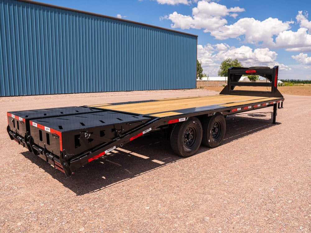35' DKO Gooseneck Deckover 30'+5' Mega Ramps (2) 8K Axles - Hotshot Non-CDL/DO 8K MR - Stryker Dealership Group