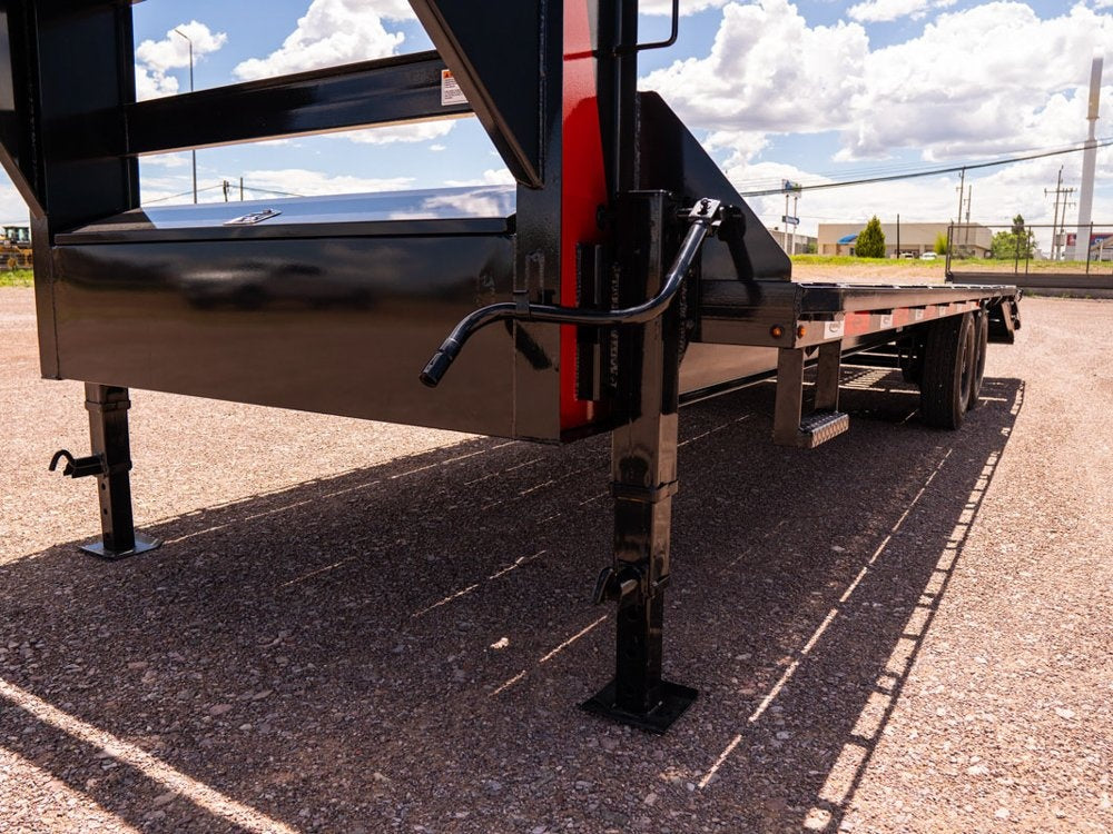 35' DKO Gooseneck Deckover 30'+5' Mega Ramps (2) 8K Axles - Hotshot Non-CDL/DO 8K MR - Stryker Dealership Group