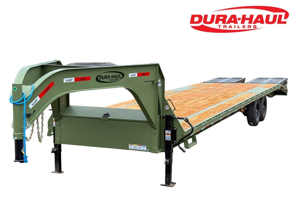 35' DKO Gooseneck Deckover 30' + 5' Mega Ramps (2) 7K Axles - Hotshot Non-CDL/DO 7K MR - Stryker Dealership Group