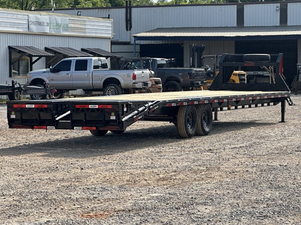 35' DKO Gooseneck Deckover 30' + 5' Mega Ramps (2) 8K Axles, 14 Ply Tires - Hotshot Non-CDL/DO 8K MR - Stryker Dealership Group