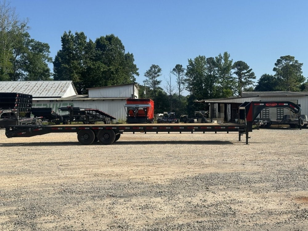 35' DKO Gooseneck Deckover 30' + 5' Mega Ramps (2) 8K Axles, 14 Ply Tires - Hotshot Non-CDL/DO 8K MR - Stryker Dealership Group