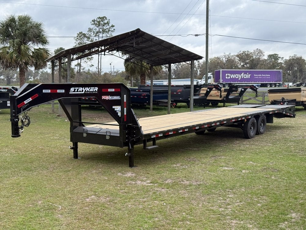 35' Stryker Gooseneck (2) 7K Axles Mega Ramps 14 ply Tires - Hotshot Non-CDL/DO 7K MR - Stryker Dealership Group