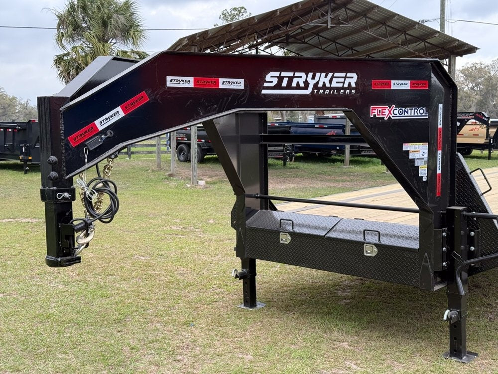 35' Stryker Gooseneck (2) 7K Axles Mega Ramps 14 ply Tires - Hotshot Non-CDL/DO 7K MR - Stryker Dealership Group