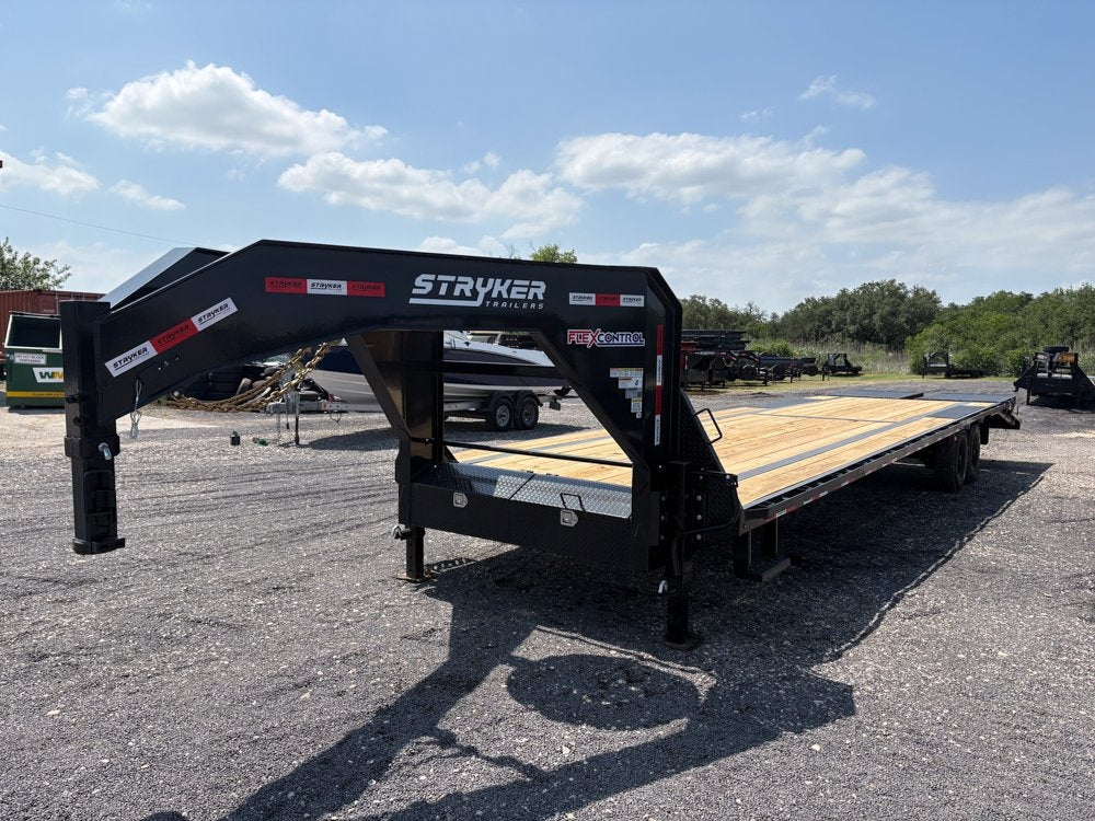 35' Stryker Gooseneck (2) 8K Axles Mega Ramps 14 ply Tires - Hotshot Non-CDL/DO 8K MR - Stryker Dealership Group
