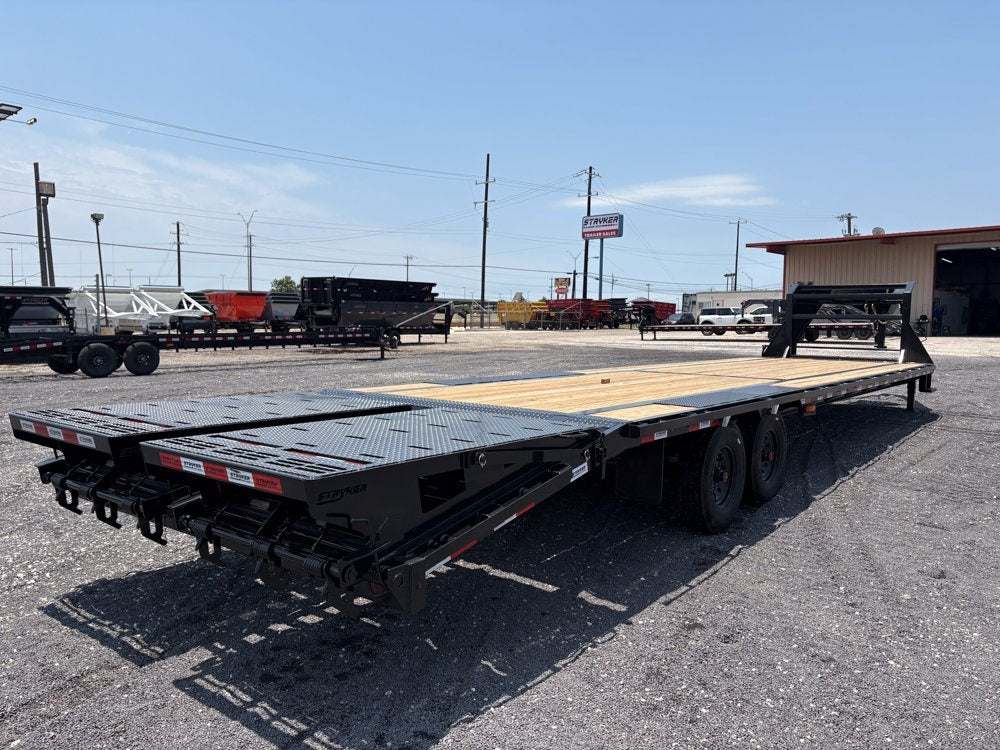 35' Stryker Gooseneck (2) 8K Axles Mega Ramps 14 ply Tires - Hotshot Non-CDL/DO 8K MR - Stryker Dealership Group
