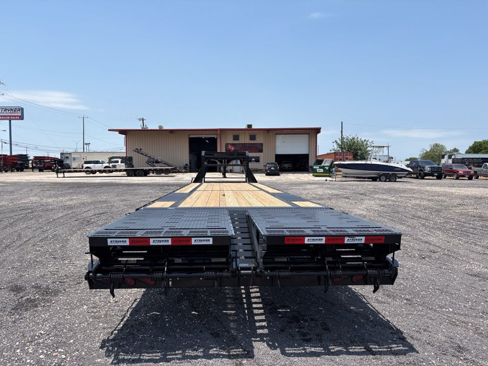 35' Stryker Gooseneck (2) 8K Axles Mega Ramps 14 ply Tires - Hotshot Non-CDL/DO 8K MR - Stryker Dealership Group