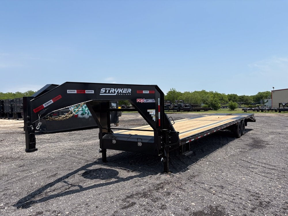 35' Stryker Gooseneck (2) 8K Axles Mega Ramps 14 ply Tires - Hotshot Non-CDL/DO 8K MR - Stryker Dealership Group