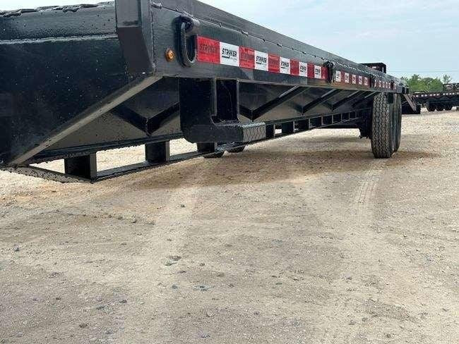 36' Bumper Pull Two Car Trailer (2) 8k Axles - Mesh Deck - 14 ply Tires & Spare - Winch - Two Car Hauler - Stryker Dealership Group