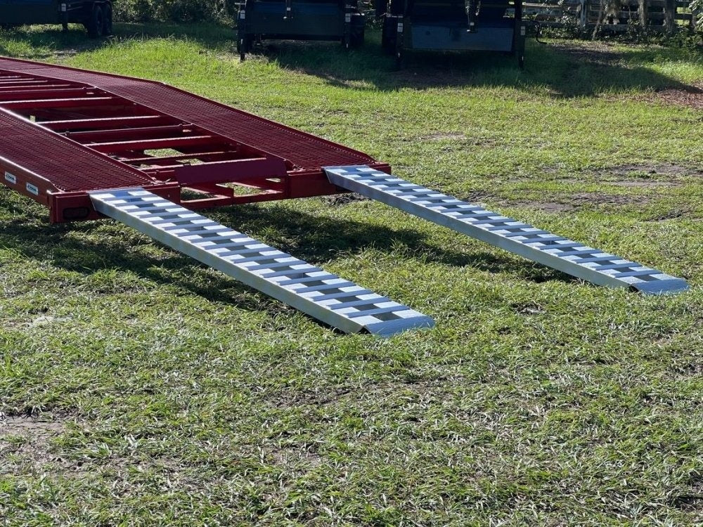 36' Bumper Pull Two Car Trailer (2) 8k Axles - Mesh Deck - 14 ply Tires & Spare - Winch - Two Car Hauler/Multi Car Haulers - Stryker Dealership Group