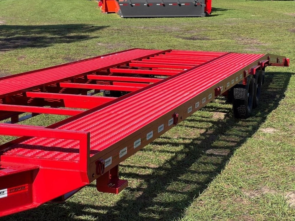 36' Bumper Pull Two Car Trailer (2) 8k Axles - Mesh Deck - 14 ply Tires & Spare - Winch - Two Car Hauler/Multi Car Haulers - Stryker Dealership Group