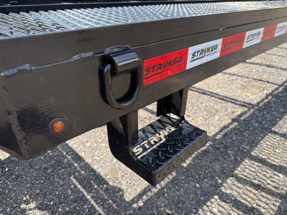 36' Bumper Pull Two Car Trailer (2) 8k Axles - Mesh Deck - 14 ply Tires & Spare - Winch - Two Car Hauler/Multi Car Haulers - Stryker Dealership Group