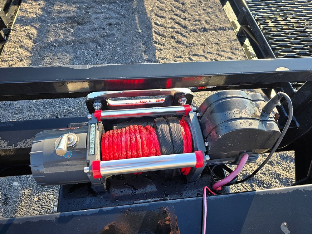 36' Bumper Pull Two Car Trailer (2) 8k Axles - Mesh Deck - 14 ply Tires & Spare - Winch - Truck & Van Trailers/Multi Car Haulers - Stryker Dealership Group