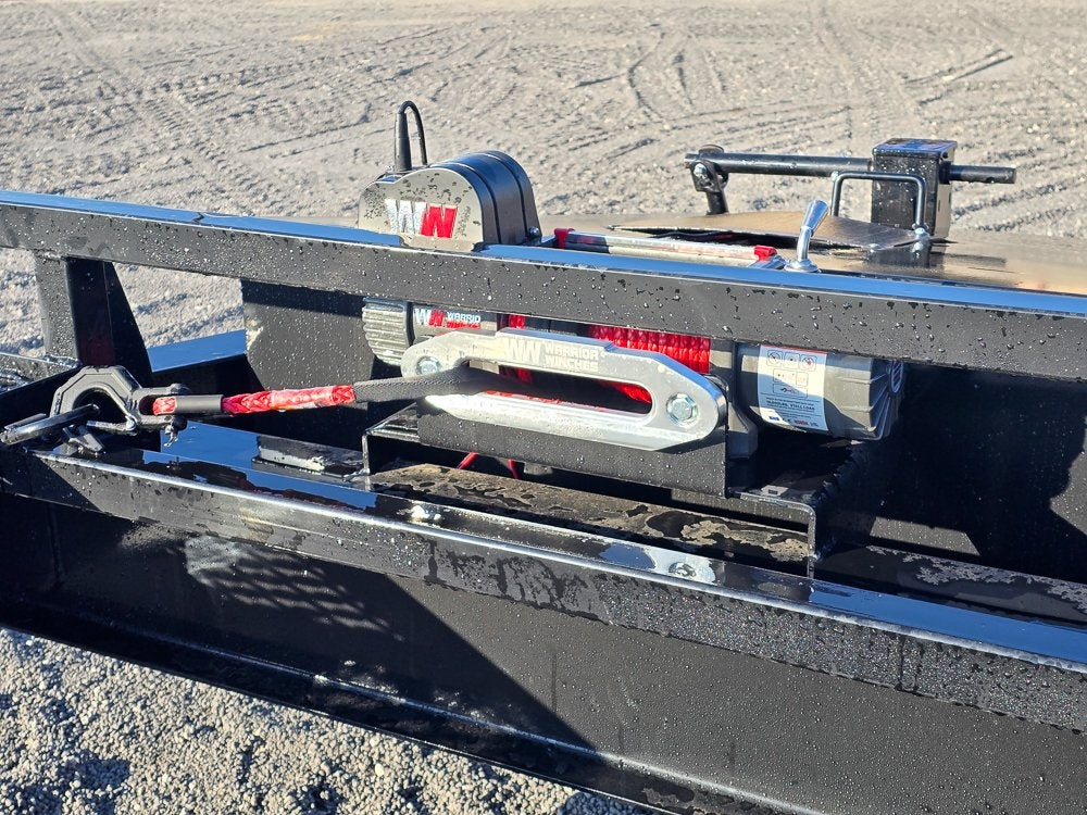 36' Bumper Pull Two Car Trailer (2) 8k Axles - Mesh Deck - 14 ply Tires & Spare - Winch - Truck & Van Trailers/Multi Car Haulers - Stryker Dealership Group