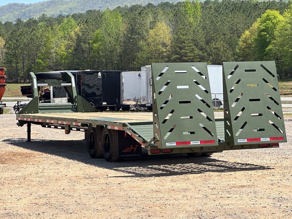 36' FHZ Gooseneck Deckover (2) 12K Axles Mega Ramps 25.9 GVWR - Heavy Duty Deckover/DO 12K MR - Stryker Dealership Group