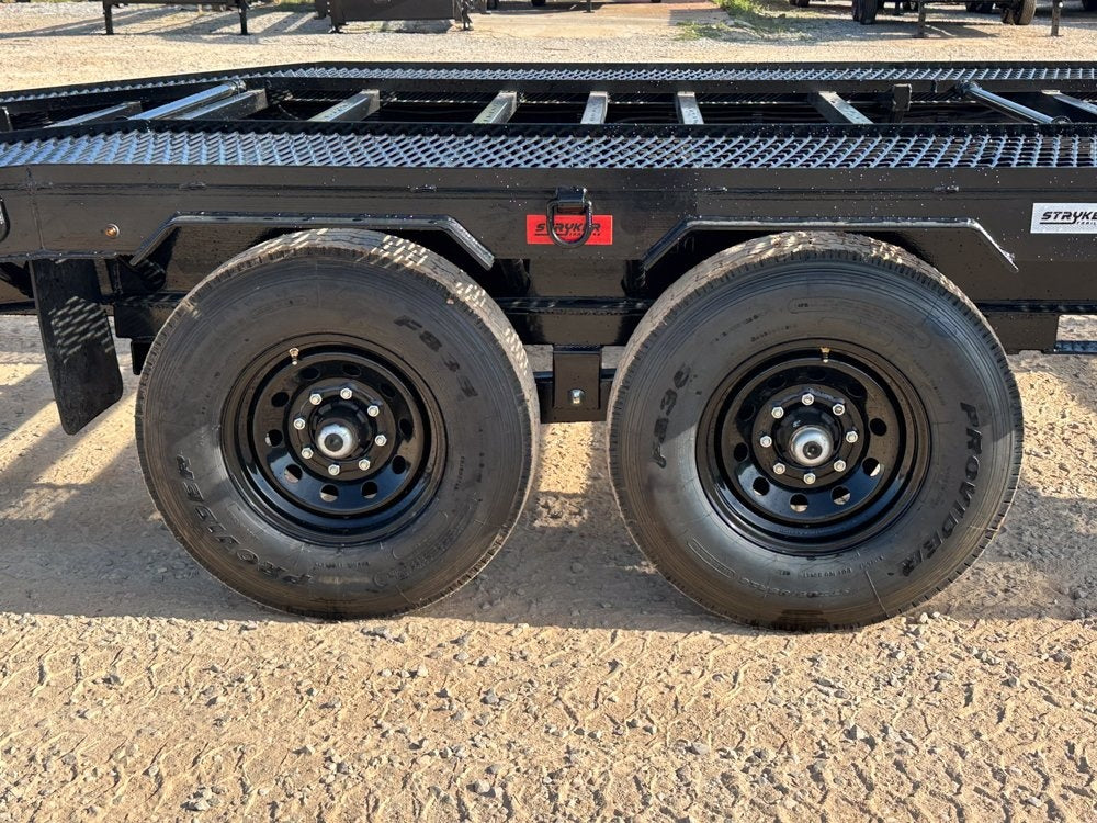 36' Gooseneck Mesh Deck (2) 8k Axles - 12k GVWR Derated- 14 Ply Tires w/Spare - 10' Aluminum Ramps - - Two Car Hauler/Multi Car Haulers - Stryker Dealership Group