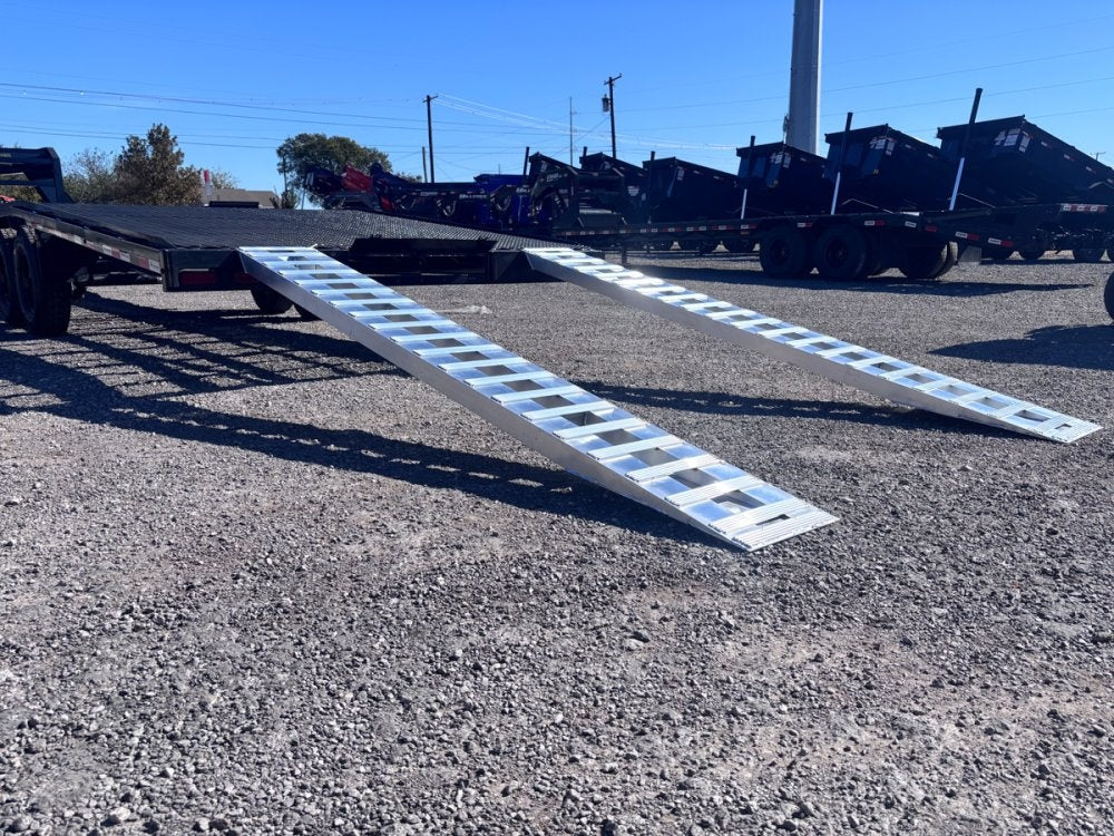 36' Gooseneck Mesh Deck (2) 8k Axles - 12k GVWR Derated- 14 Ply Tires w/Spare - 10' Aluminum Ramps - - Two Car Hauler/Multi Car Haulers - Stryker Dealership Group