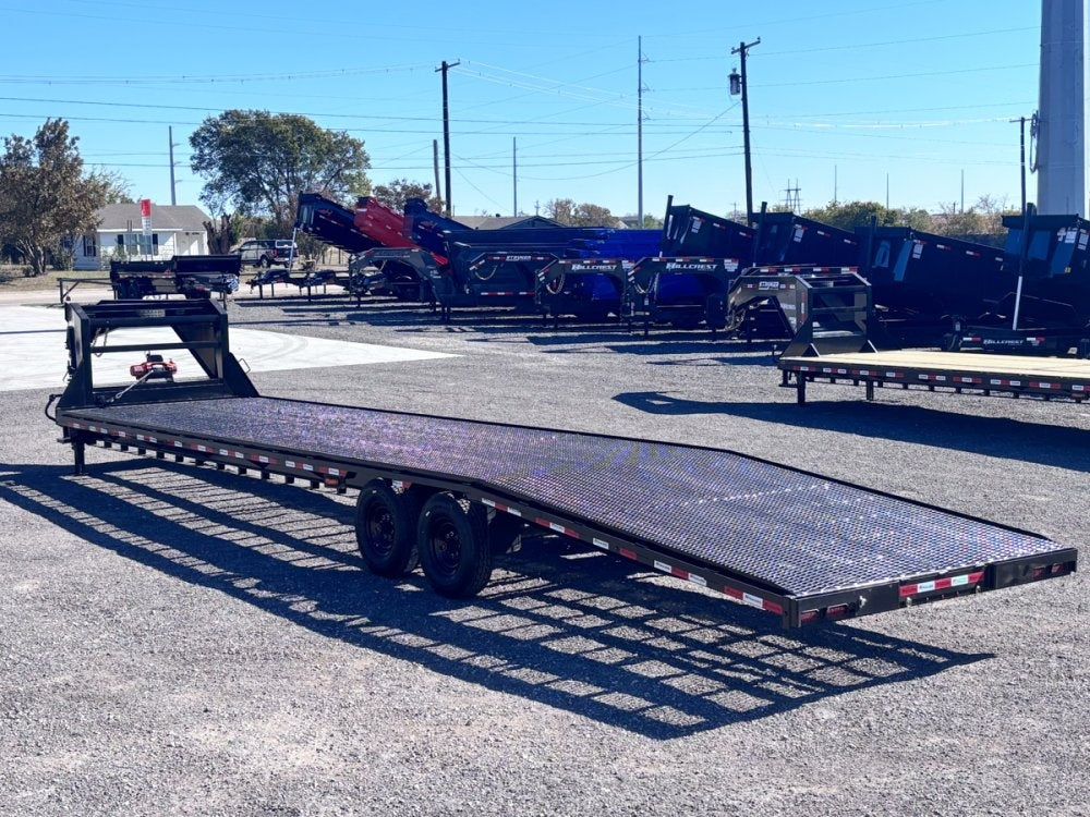 36' Gooseneck Mesh Deck (2) 8k Axles - 12k GVWR Derated- 14 Ply Tires w/Spare - 10' Aluminum Ramps - - Two Car Hauler/Multi Car Haulers - Stryker Dealership Group