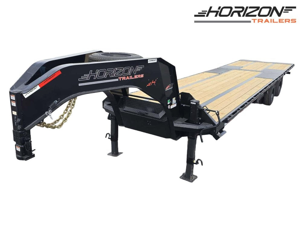 36' HYZ Gooseneck Flat deck Hydraulic Dovetail - Hydraulic Dovetail - Stryker Dealership Group