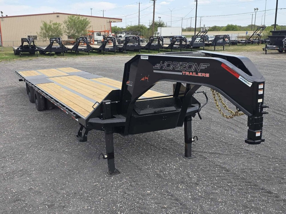 36' HYZ Gooseneck Flat deck Hydraulic Dovetail - Hydraulic Dovetail - Stryker Dealership Group