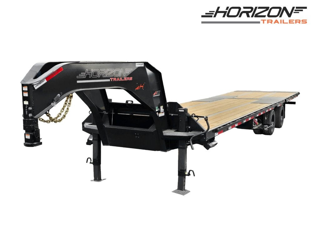 36' HYZ Gooseneck Flat deck Hydraulic Dovetail - Hydraulic Dovetail - Stryker Dealership Group