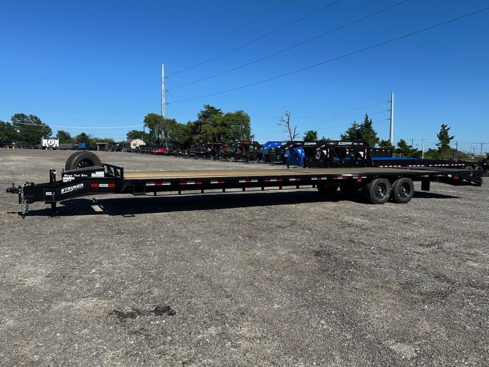 36' Stryker Gooseneck (2) 8K Axles Mega Ramps Deckover Trailer - Hotshot Non-CDL/DO 8K MR - Stryker Dealership Group