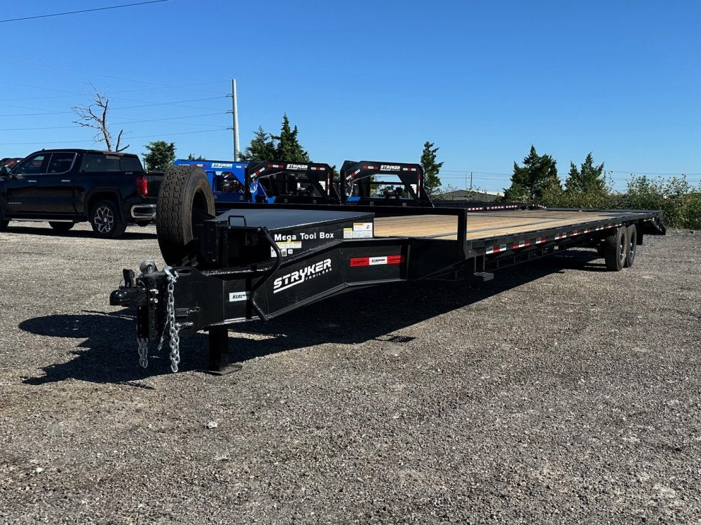36' Stryker Gooseneck (2) 8K Axles Mega Ramps Deckover Trailer - Hotshot Non-CDL/DO 8K MR - Stryker Dealership Group