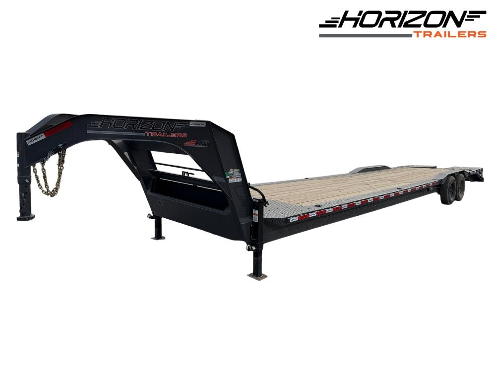 38' EWZ Gooseneck Equipment Hauler 8k Axles - Mega Ramps - Equipment Trailers - Stryker Dealership Group