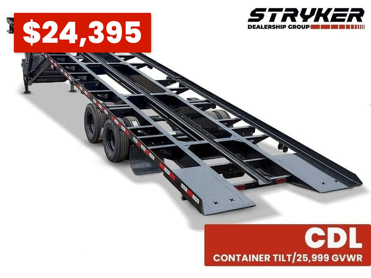 40' Stryker SCT Gooseneck Container Tilt Trailers - (2) 12K Axles 004674