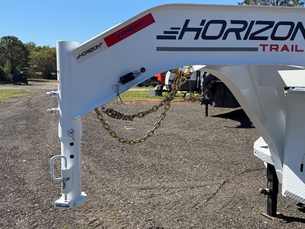 40' FHZSS Gooseneck Deckover (2) 10K Axles Super Single 18 Ply Tires Mega Ramps 8399 - Stryker Dealership Group