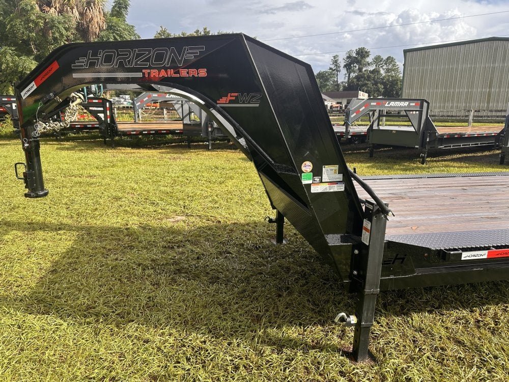 40' FWZ GN Equipment Trailer 2 - 8k Spring Axles Slide in Ramps Drive Over Fenders 3404 - Stryker Dealership Group