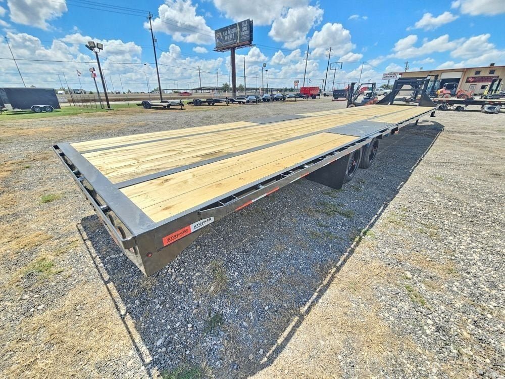 40' Hotshot Elite Gooseneck SD 10k Axles - Derated 12k GVWR - 18ply Tires & Spare & 10' Aluminum Ram 2562 - Stryker Dealership Group