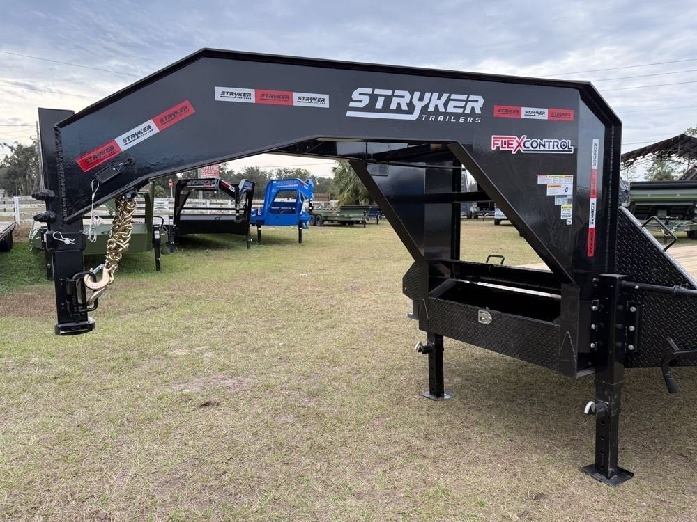 40' Stryker Gooseneck (2) 10K Axles Mega Ramps 18 Ply Tires - Derated 2558 - Stryker Dealership Group