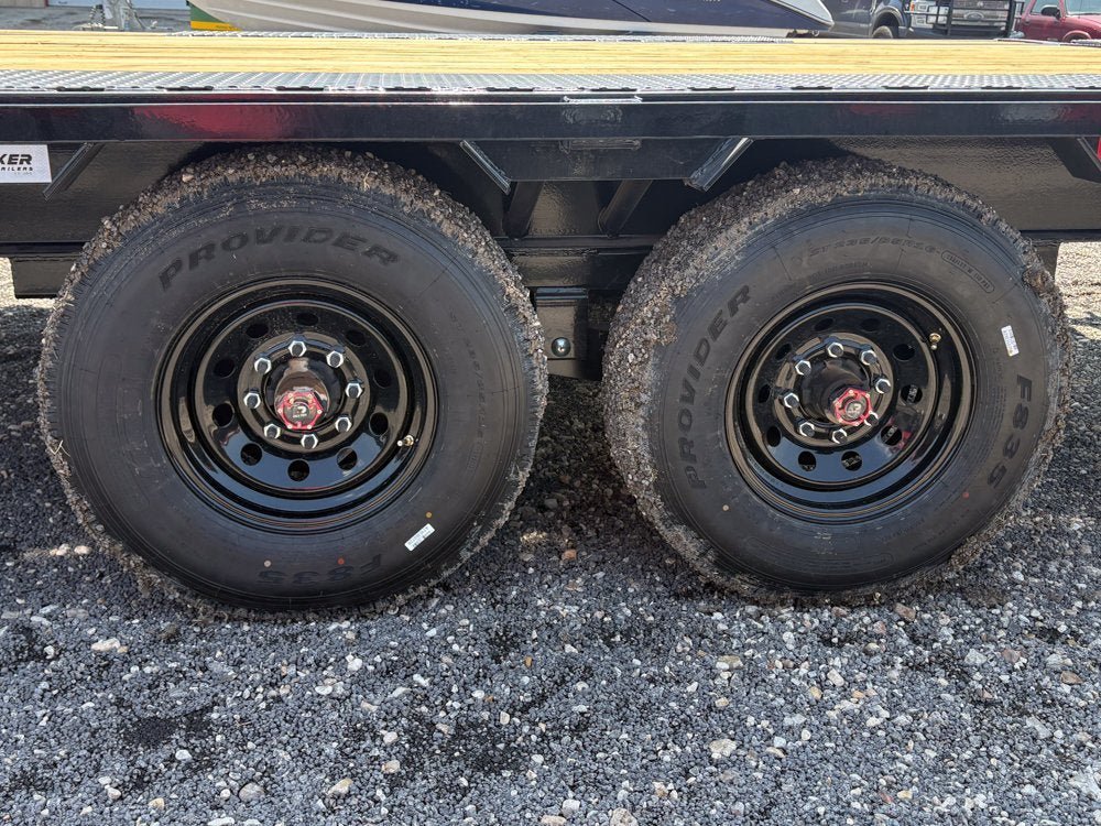 40' Stryker Gooseneck Hotshot Non-CDL Deckover Trailer Mega Ramps - (2) 8K Axles 004546 - Stryker Dealership Group