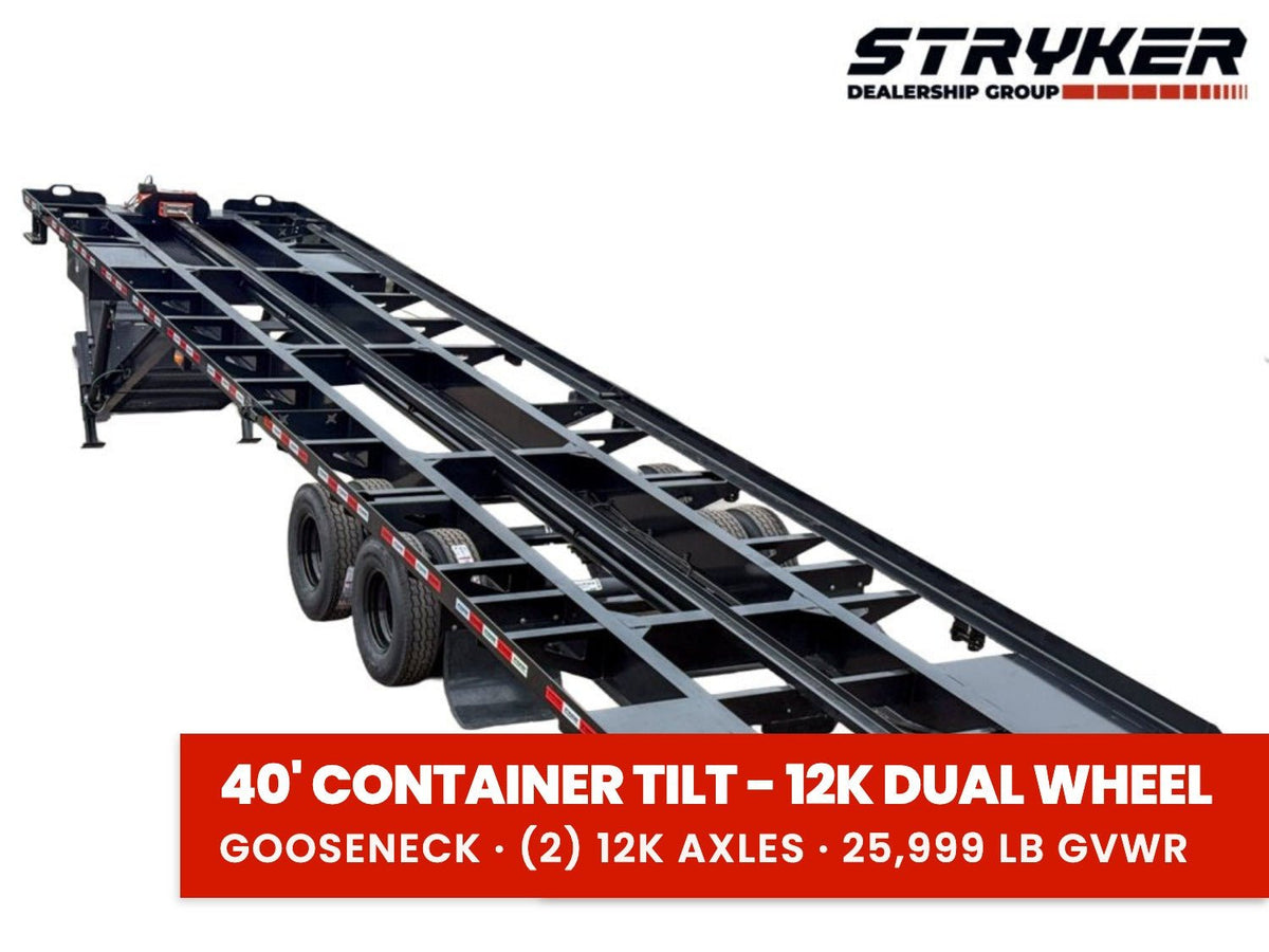 40' Stryker SCT Gooseneck Container Tilt Trailers - (2) 12K Axles 791 - Stryker Dealership Group